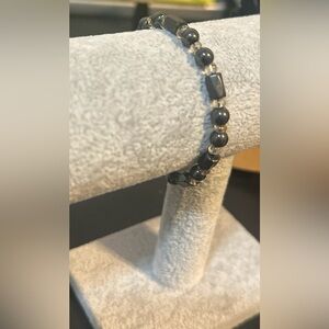 Black Hematite Beaded Bracelet
